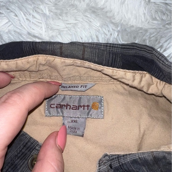 Carhartt Button Up Flannel size 2XL Relaxed Fit - Picture 3 of 5